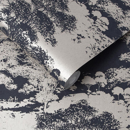 105230 - Meadow Wallpaper - Notte - Graham & Brown