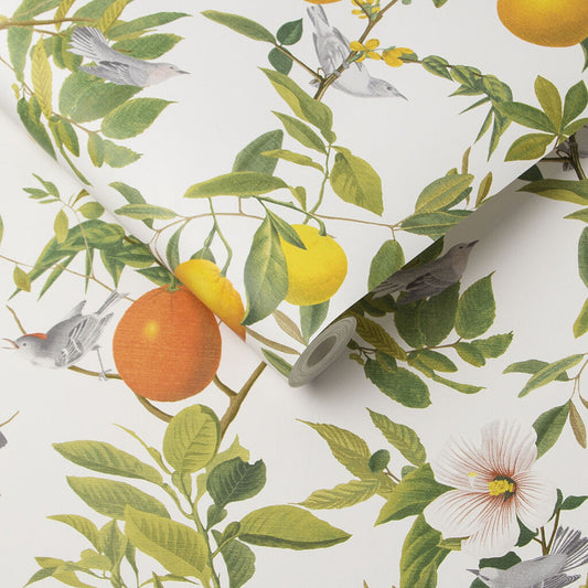 105641 - Amalfi Wallpaper - White - Graham & Brown