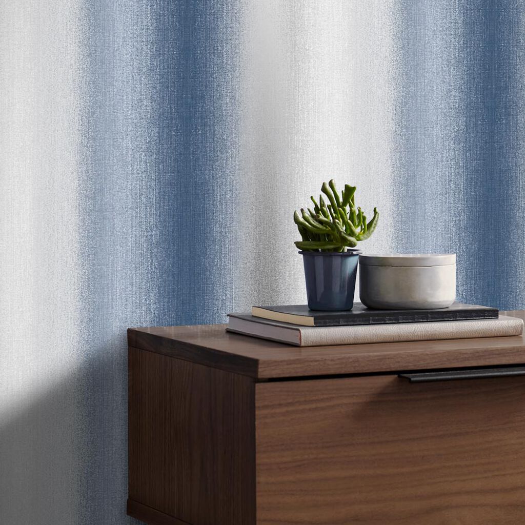 105900 - Wild Flower Stripe Wallpaper - Ink - Graham & Brown