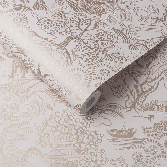 105930 - Basuto Wallpaper - Pink - Graham & Brown