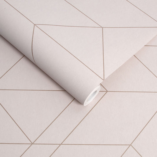 106755 - Balance Wallpaper - Blush Rose Gold - Graham & Brown