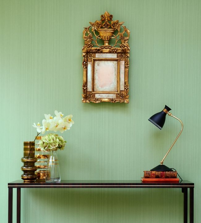 Jaspe Room Wallpaper - Green