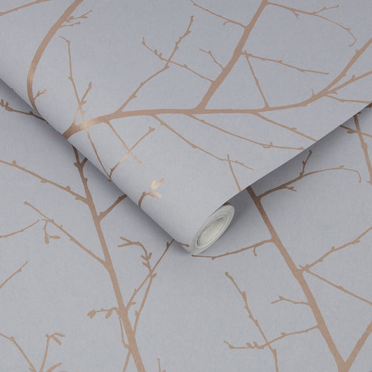 107580 - Boreas Wallpaper - Soft Grey - Graham & Brown