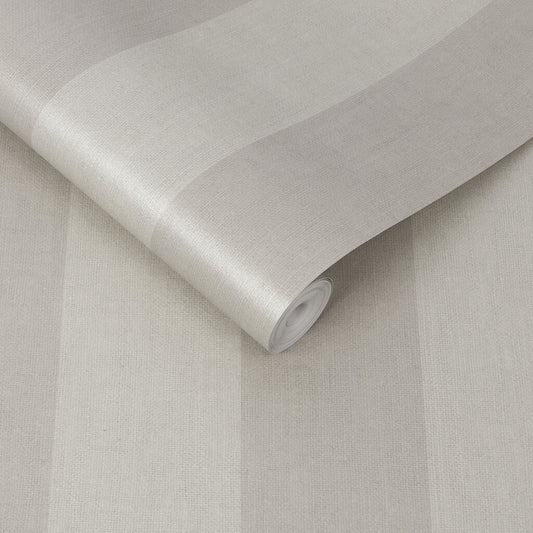 107591 - Heritage Stripe Wallpaper - Taupe - Graham & Brown