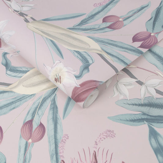 107602 - Paradise Wallpaper - Blush - Graham & Brown