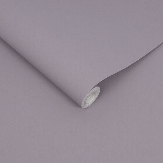 107630 - Blissful Plain Wallpaper - Heather - Graham & Brown