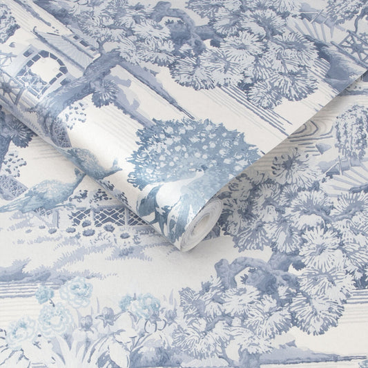 107883 - Edo Wallpaper - Blue - Graham & Brown