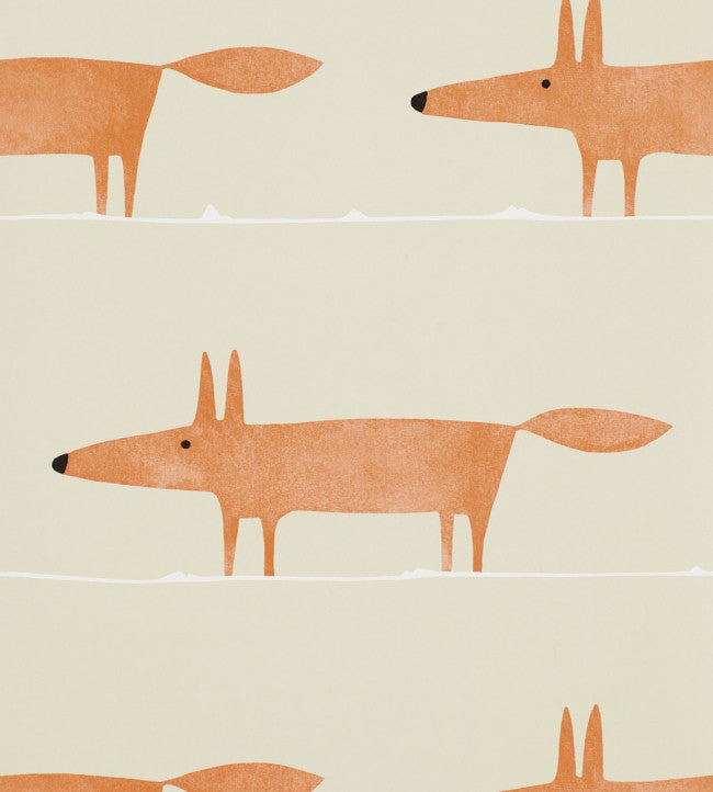 Mr Fox Wallpaper - Ginger