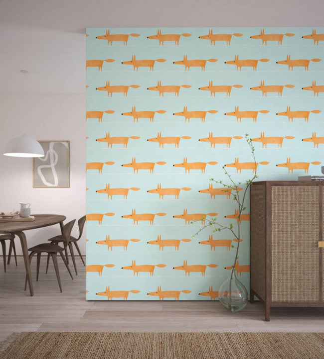 Mr Fox Room Wallpaper - Auburn