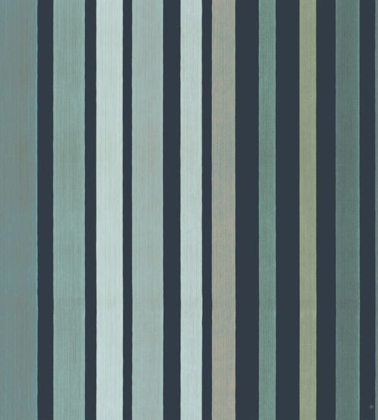 Carousel Stripe Wallpaper - Teal - Cole & Son