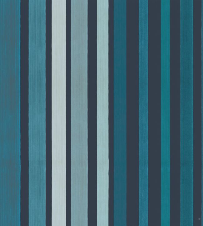 Carousel Stripe Wallpaper - Teal