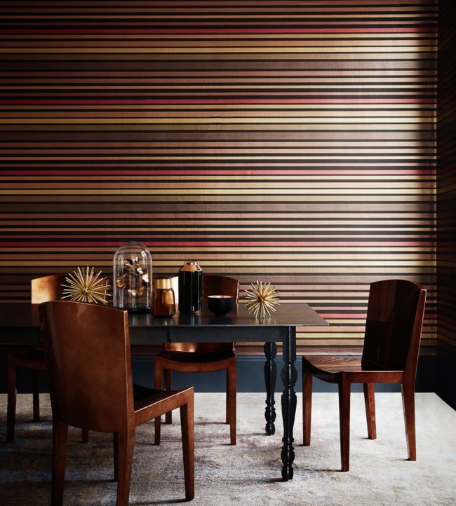 Carousel Stripe Wallpaper - Multicolor - Cole & Son