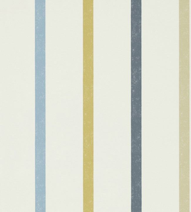 Hoppa Stripe Wallpaper - Cobalt / Almond / Midnight