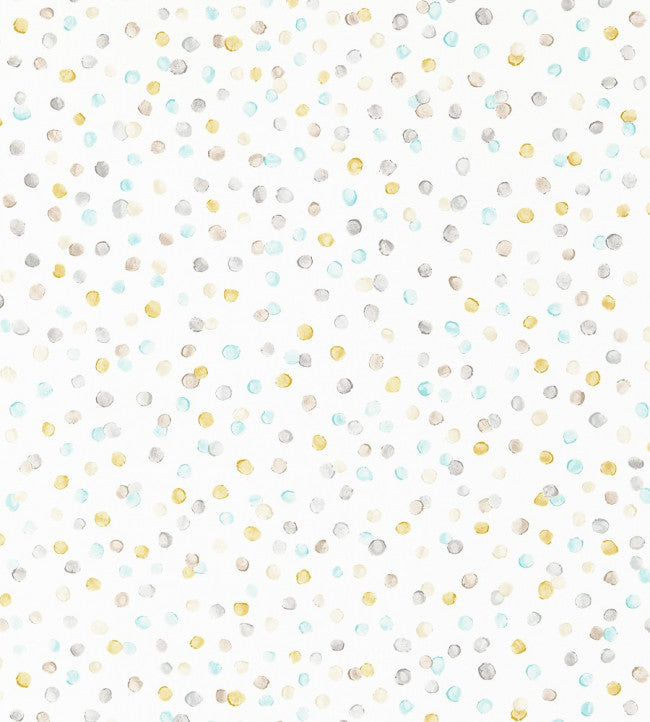 Lots Of Dots Wallpaper - Hemp / Biscuit / Maize