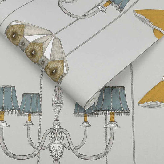 111717 - Drawing Room Wallpaper - Grey - Graham & Brown