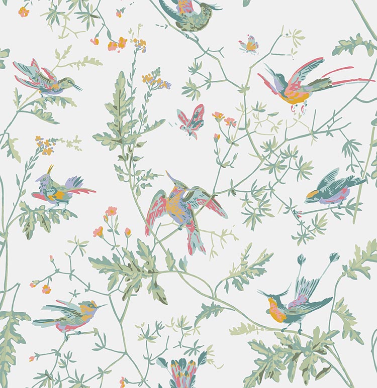 Hummingbirds Wallpaper - Multicolor - Cole & Son