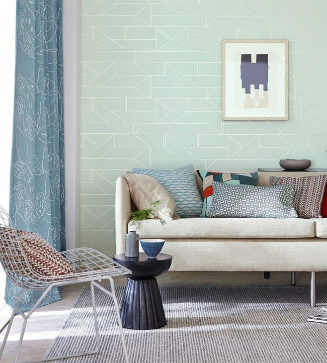 Barbican Room Wallpaper - Mint