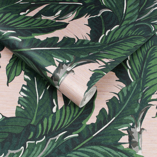 112018 - Daintree Palm Wallpaper - Blush - Graham & Brown