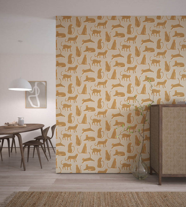 Lionel Room Wallpaper - Ginger