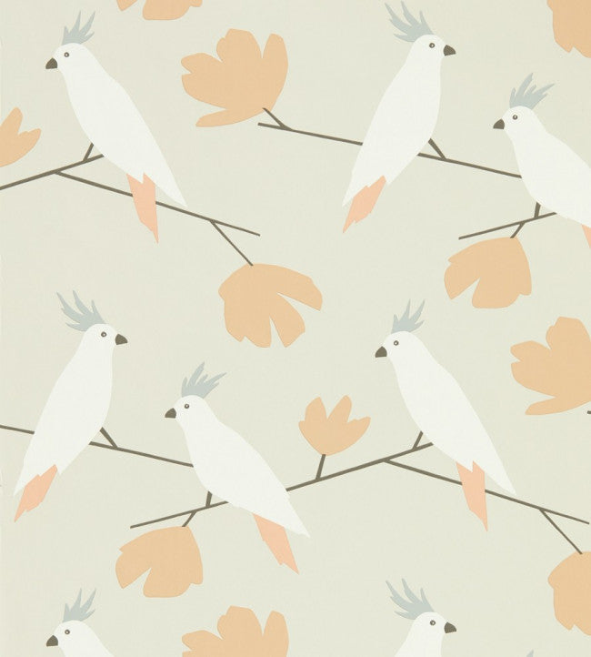 Love Birds Wallpaper - Blush