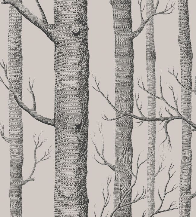 Woods Wallpaper - Gray