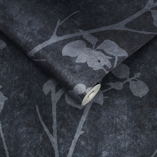 113941 - Brutal Beauty Wallpaper - Midnight - Graham & Brown