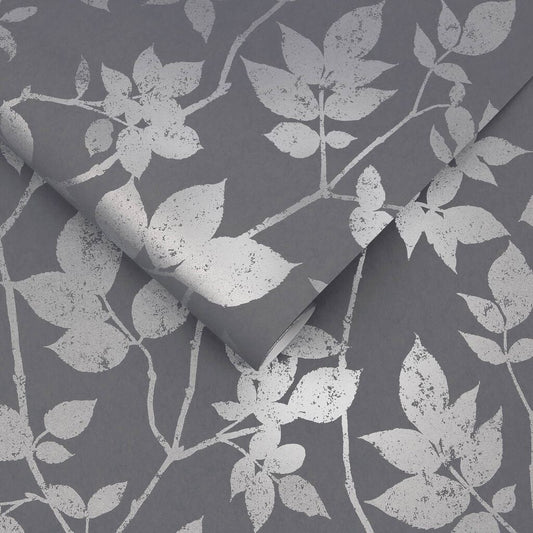113947 - Luna Wallpaper - Pepper - Graham & Brown