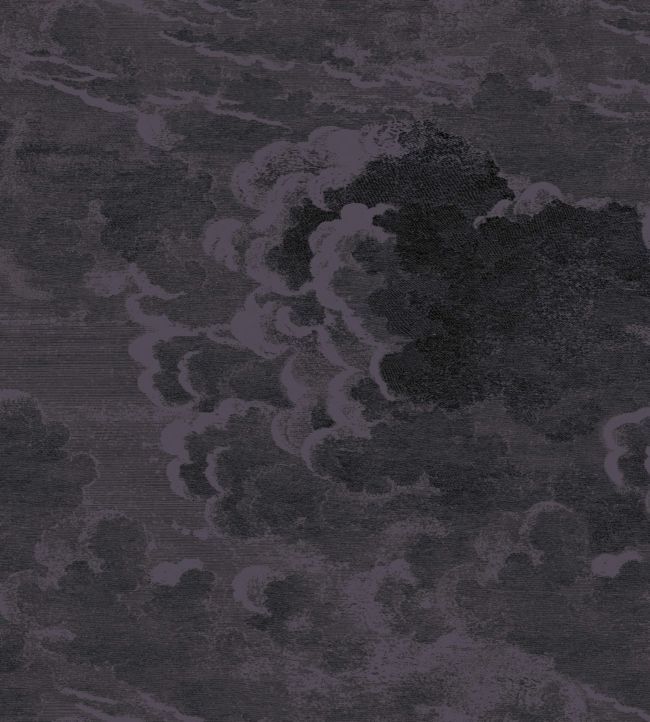 Nuvolette Wallpaper - Black - Cole & Son