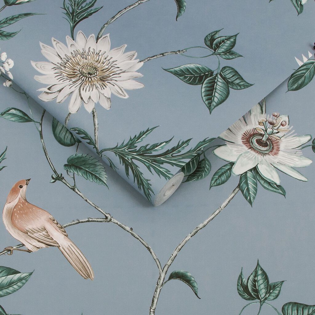 115047 - Nuit Wallpaper - Sky Blue - Graham & Brown
