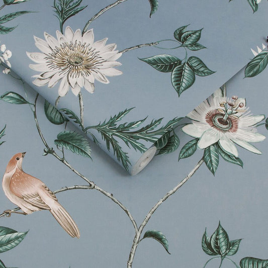 115047 - Nuit Wallpaper - Sky Blue - Graham & Brown