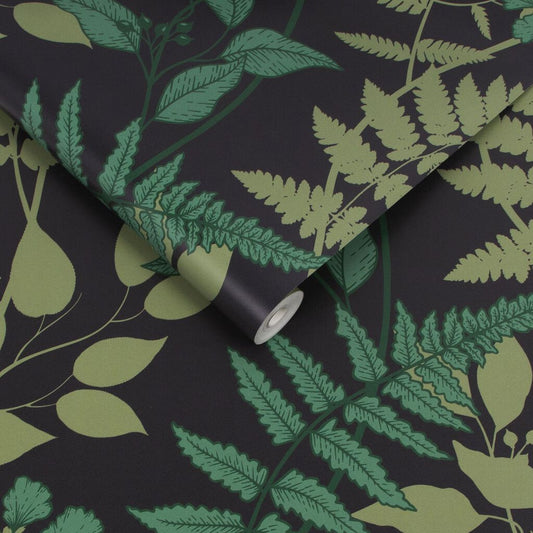 115061 - Fiore Wallpaper - Midnight - Graham & Brown