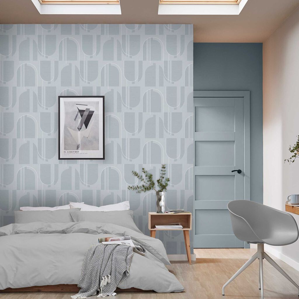 118011 - Marcia Wallpaper - Sky - Graham & Brown