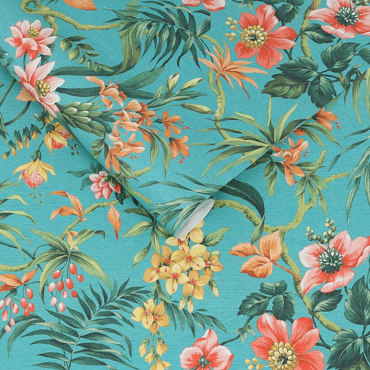 119660 - Tesronto Wallpaper - Blue - Graham & Brown