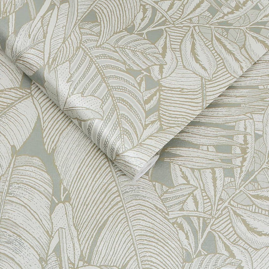 119670 - Paradys Wallpaper - Sage - Graham & Brown