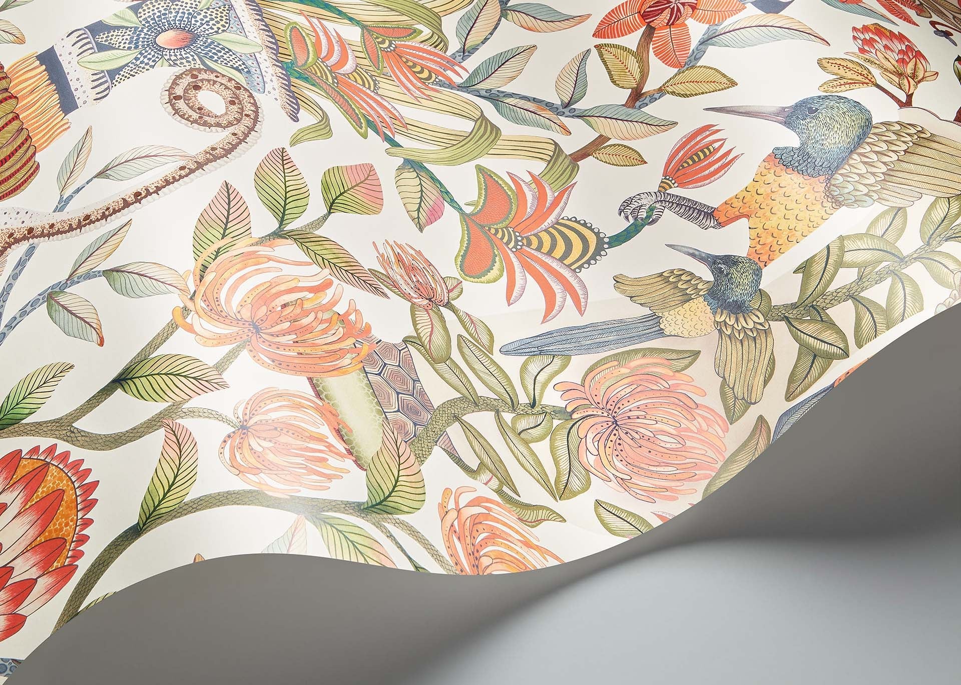 Protea Garden Room Wallpaper - Multicolor