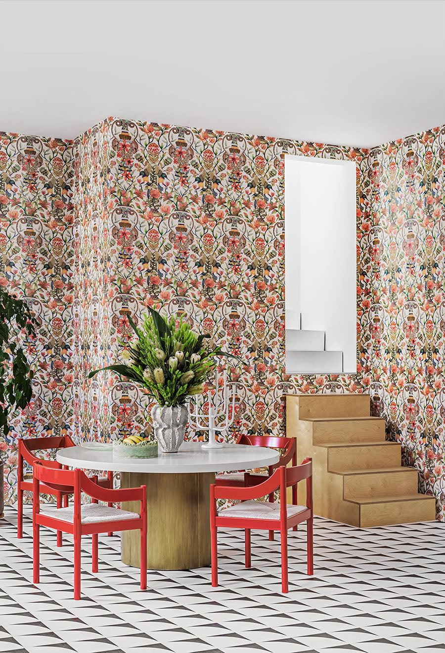 Protea Garden Room Wallpaper - Multicolor