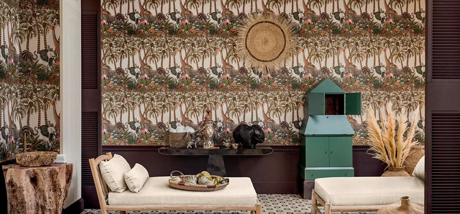 Letaba March Room Wallpaper - Green