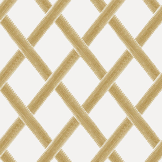 120635 - Greenskeeper Geo Wallpaper - Yellow - Graham & Brown