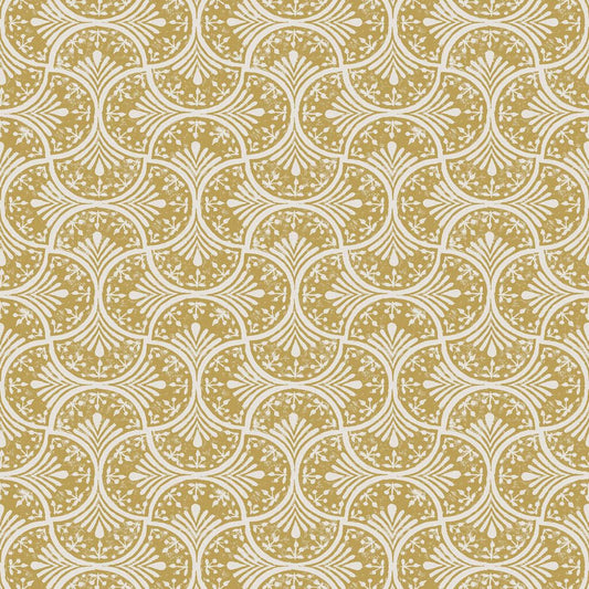 120638 - Hopwood Cottage Wallpaper - Ochre - Graham & Brown