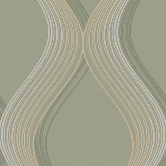 120643 - Euphoria Wallpaper - Sage - Graham & Brown