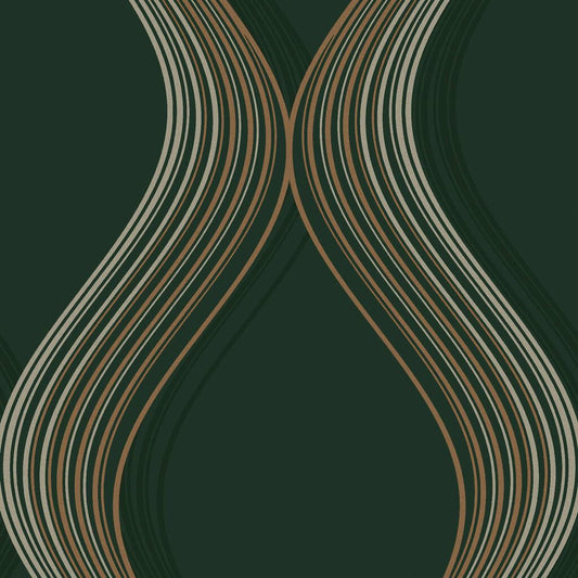 120645 - Euphoria Wallpaper - Emerald - Graham & Brown