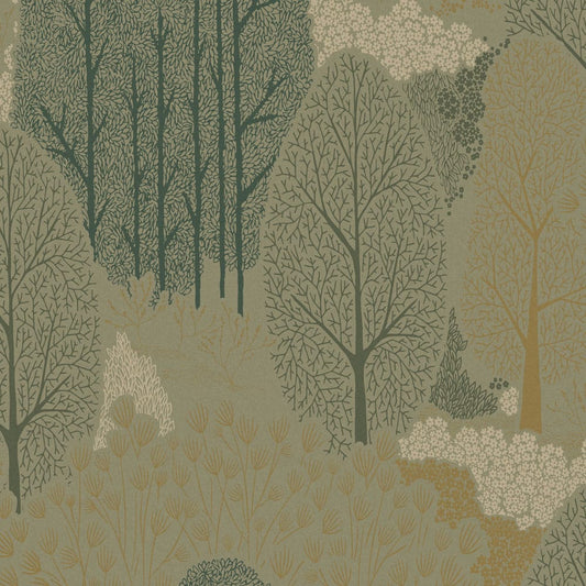 120648 - Scandiscape Wallpaper - Sage - Graham & Brown