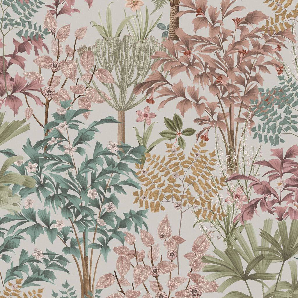 120654 - Jardin Botanico Wallpaper - Light - Graham & Brown