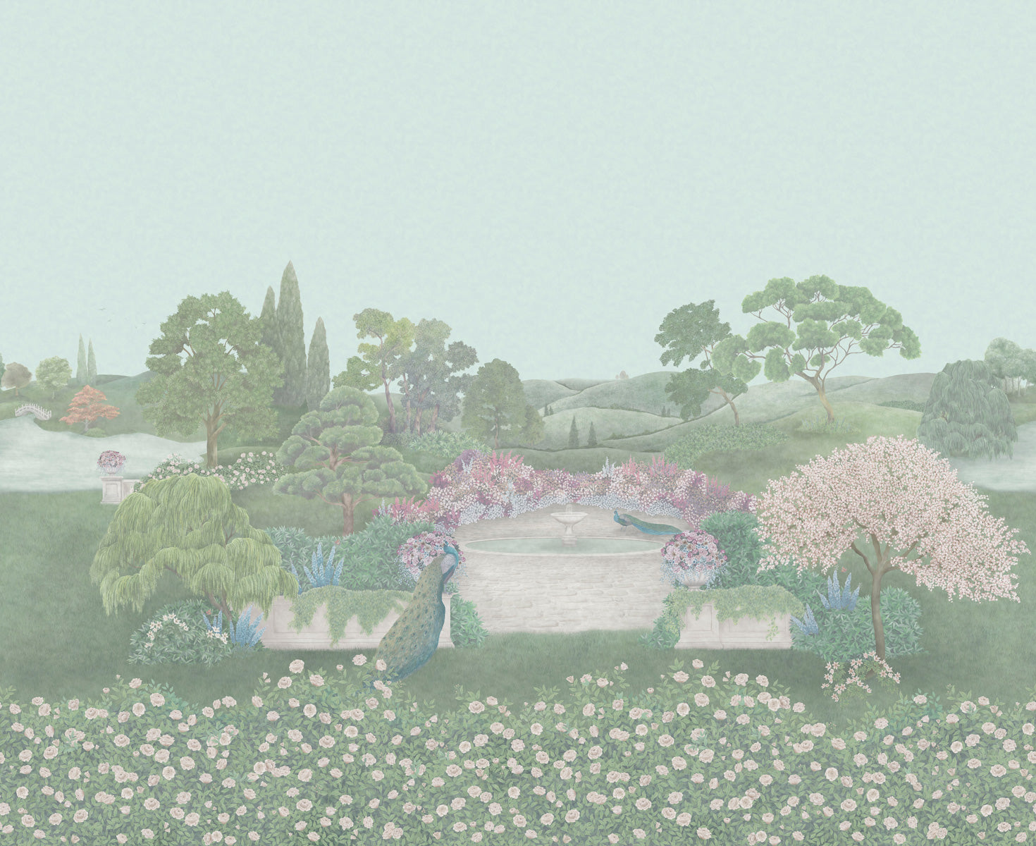 Idyll Wallpaper - Green - Cole & Son