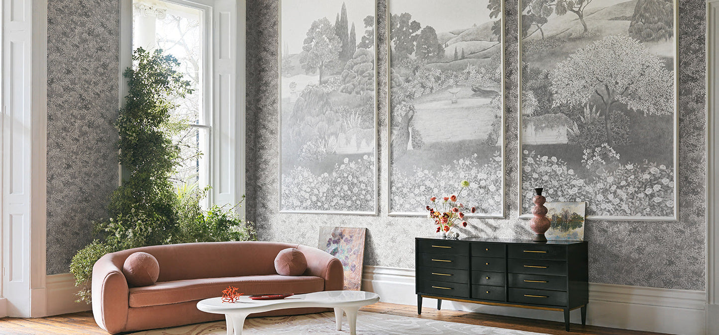 Idyll Wallpaper - Gray - Cole & Son