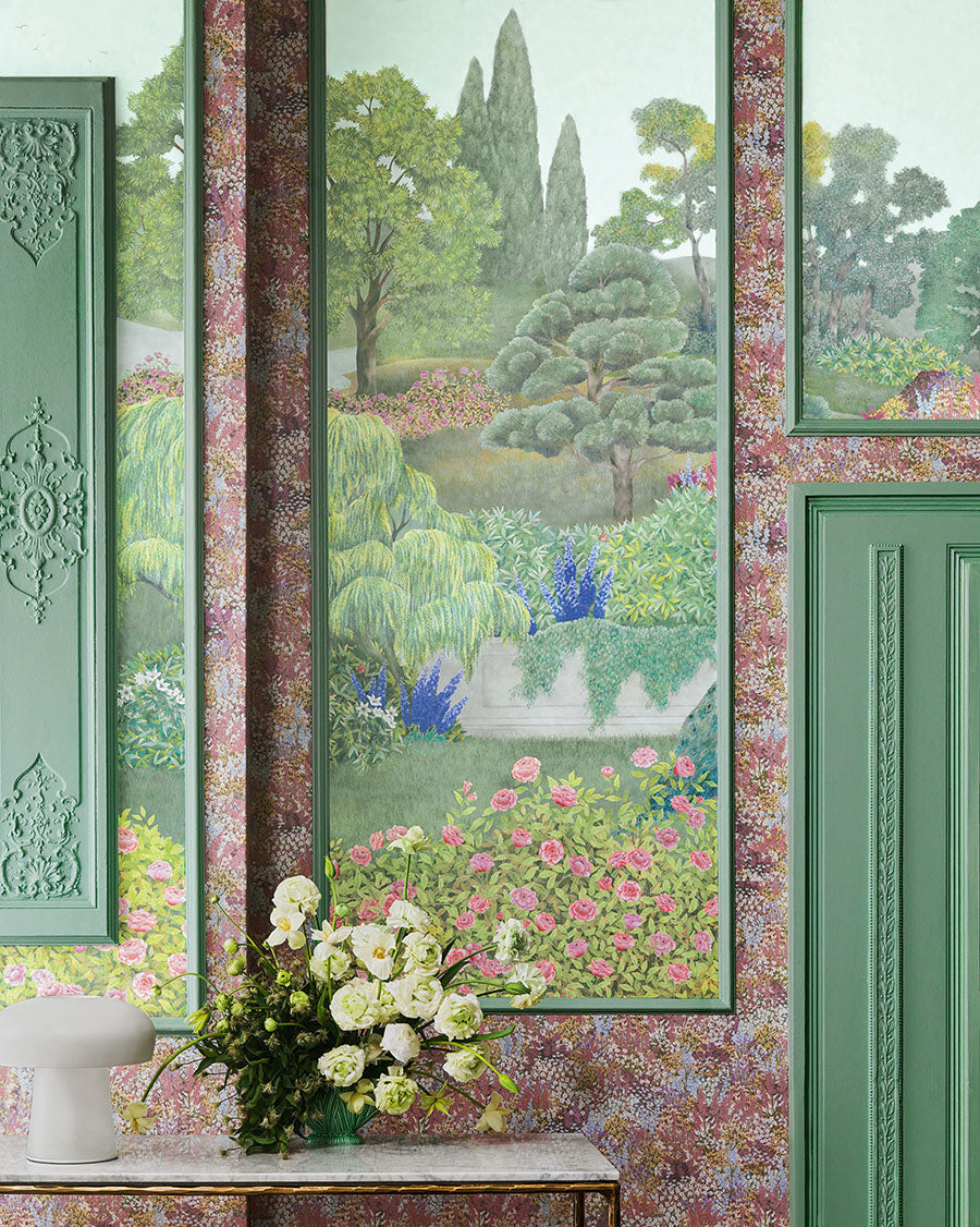 Petite Fleur Room Wallpaper - Pink
