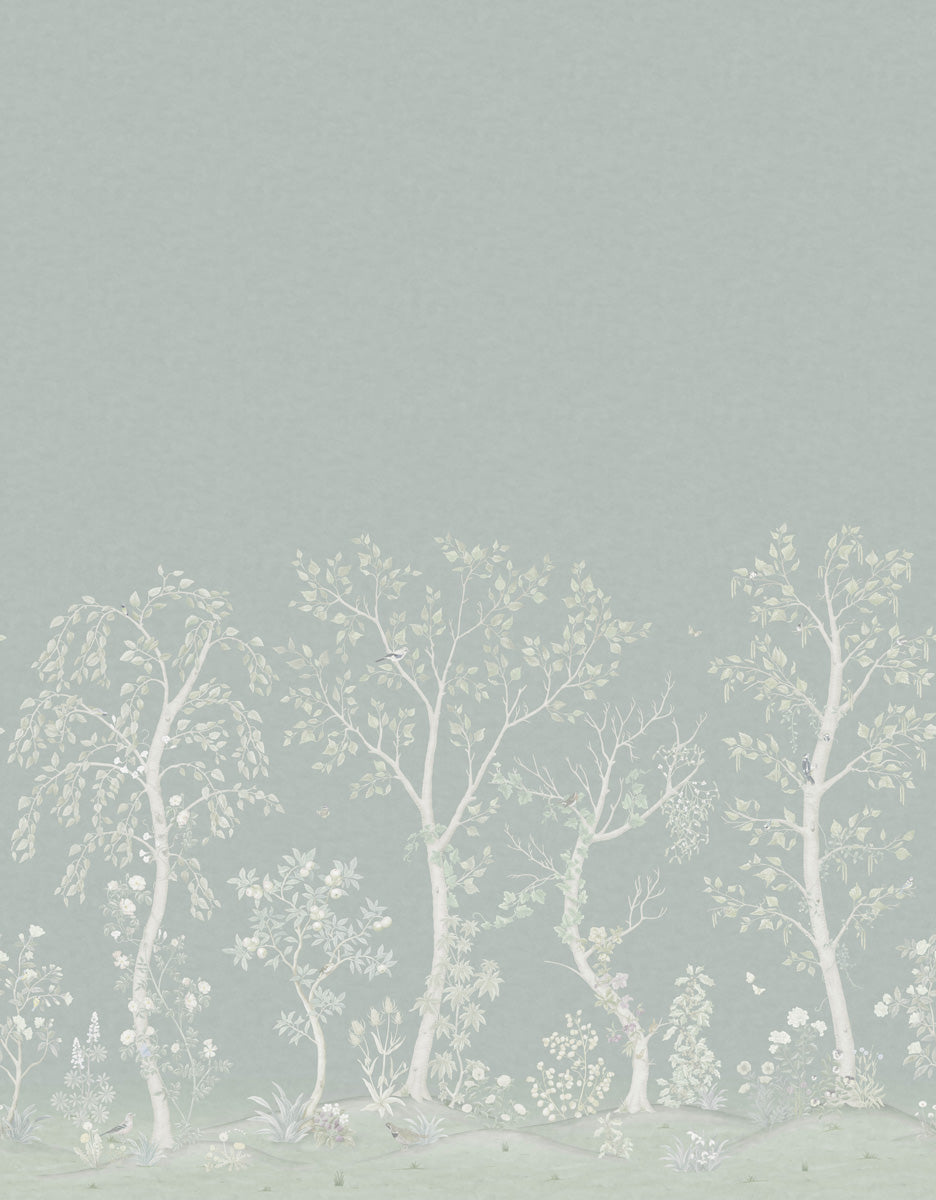 Seasonal Woods Wallpaper - Silver