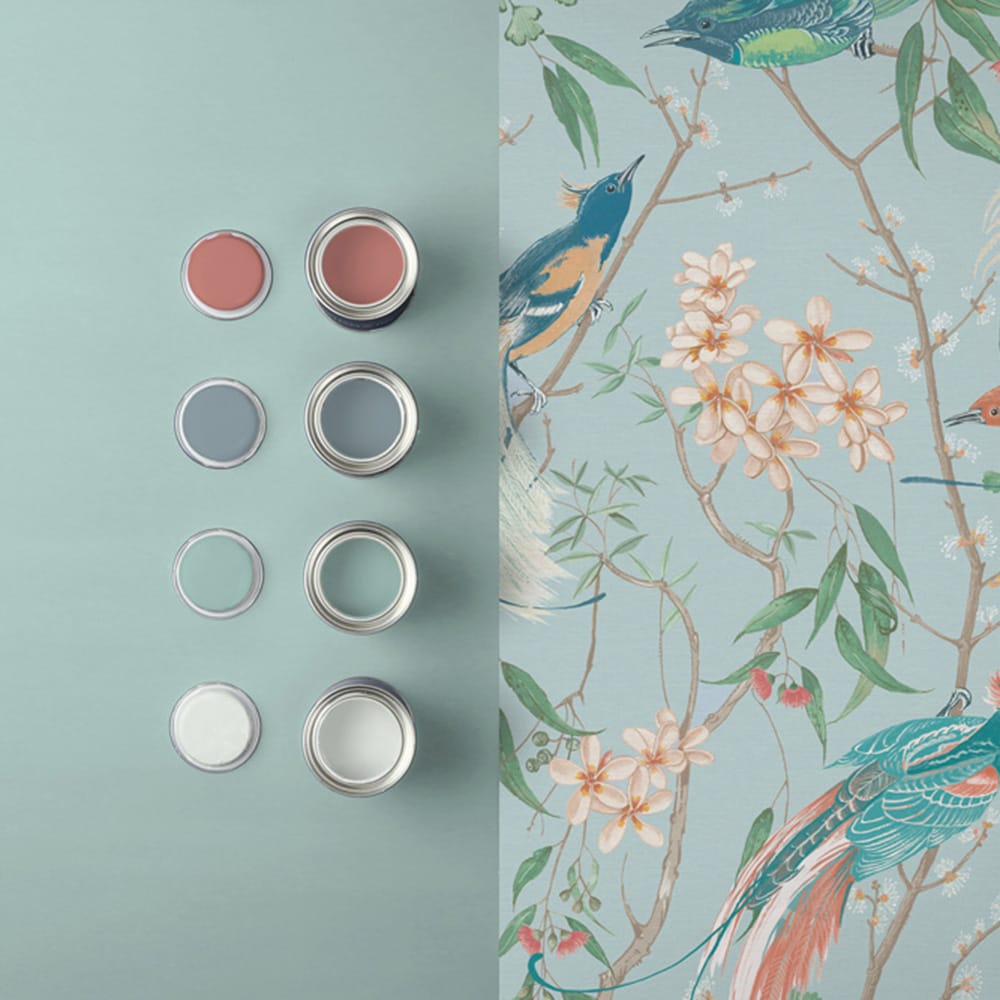 121449 - Clavering Birds Noon Wallpaper - Sky - Graham & Brown