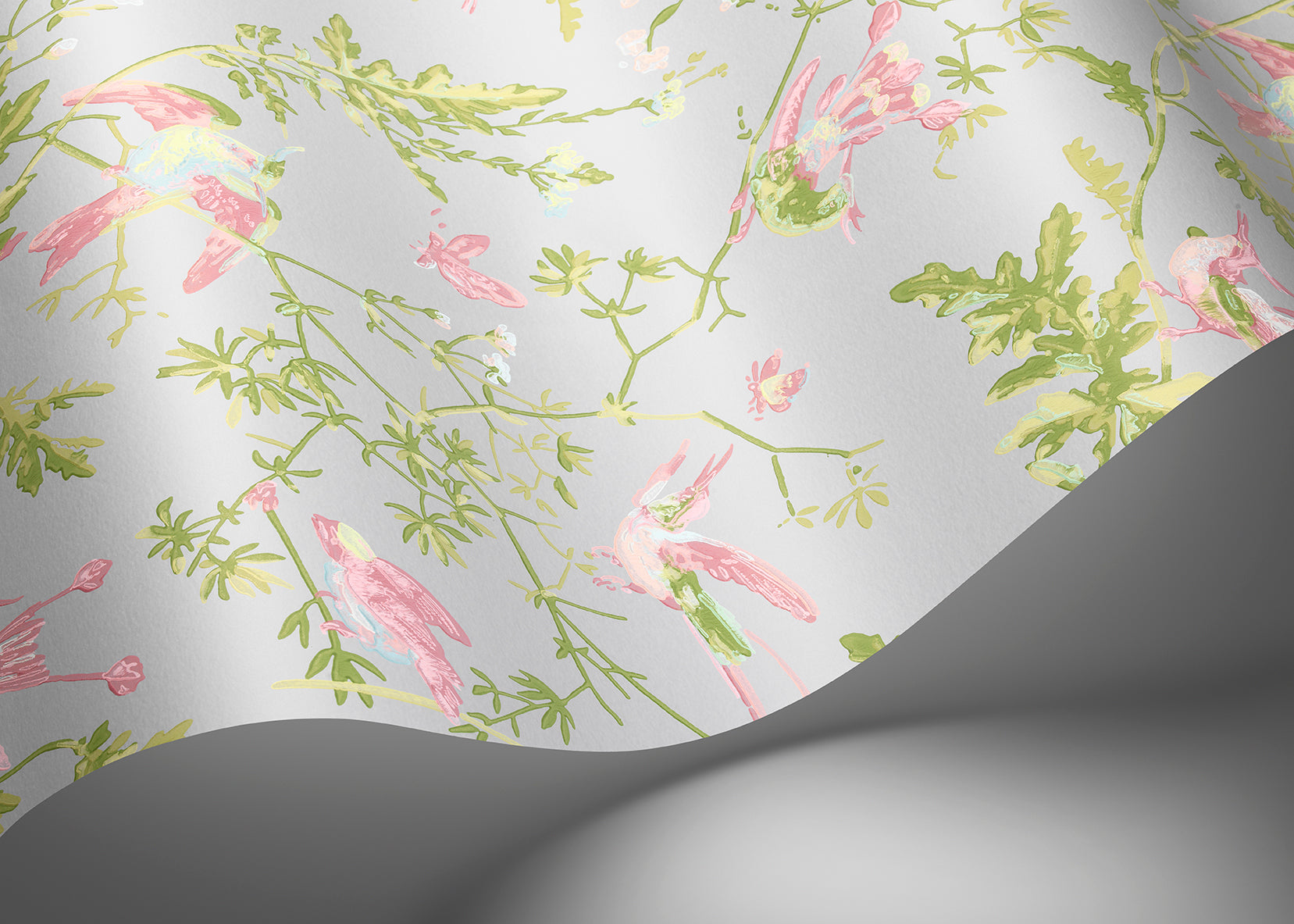 Hummingbirds Wallpaper - Teal - Cole & Son