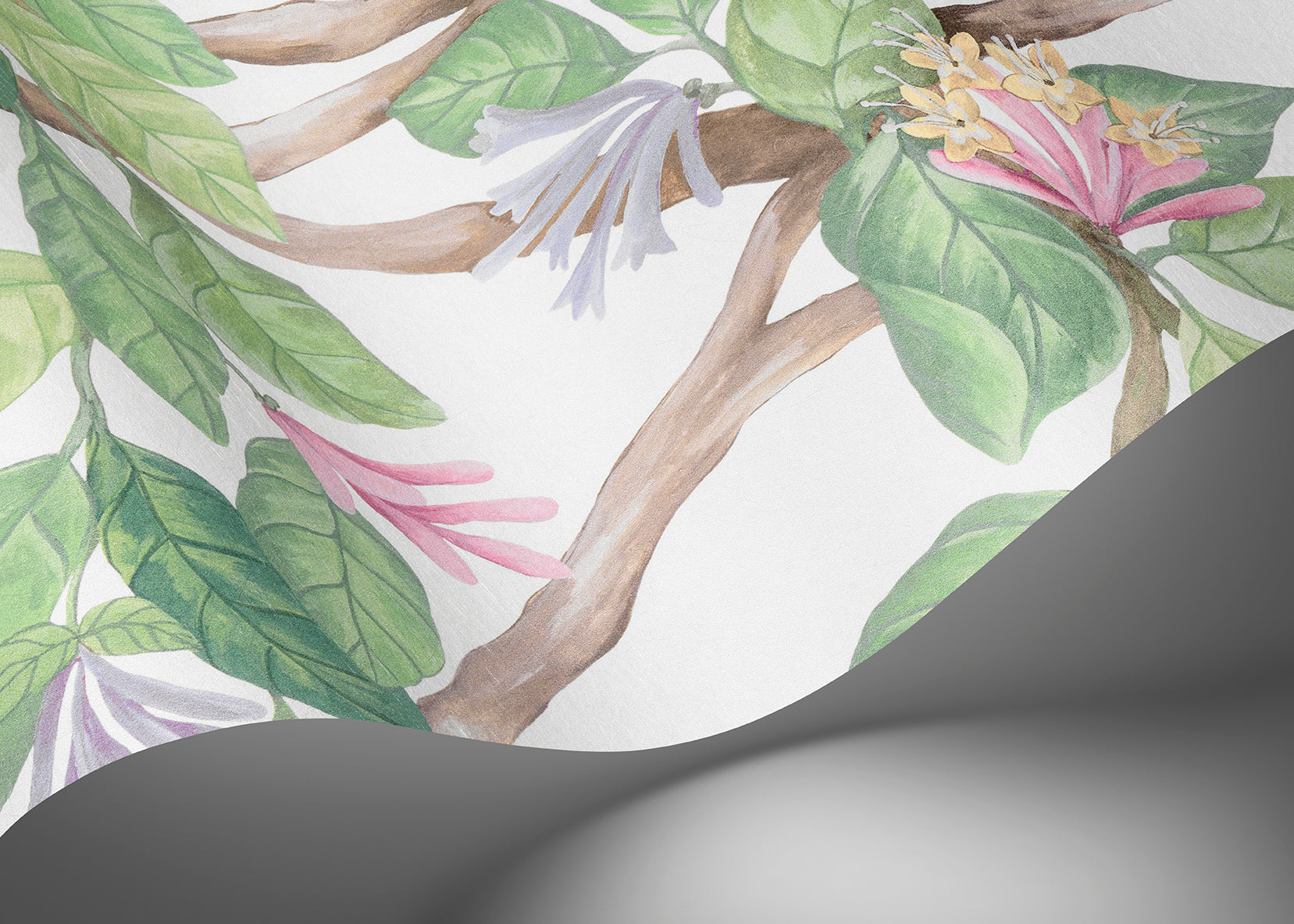 Hummingbirds Flora Wallpaper - Green - Cole & Son